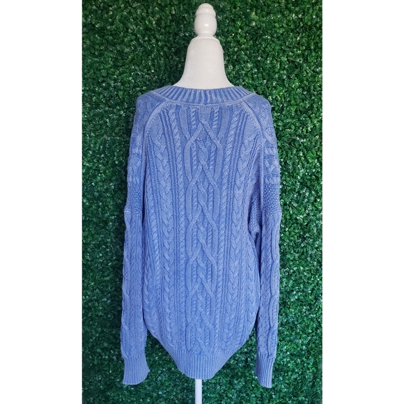 42. J.Crew Cable-knit V-neck cardigan sweater - Picture 7 of 10